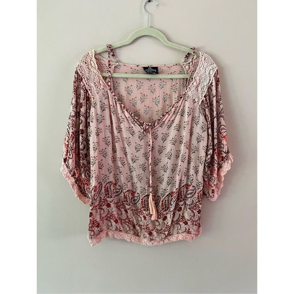 Berry vintage bohemian blouse - Picture 1 of 7